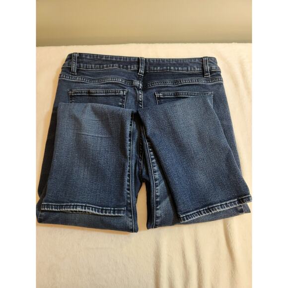 Talbots Jeans Womens 8P 8 Petite Blue Heritage Straight Whiskers - Picture 5 of 10